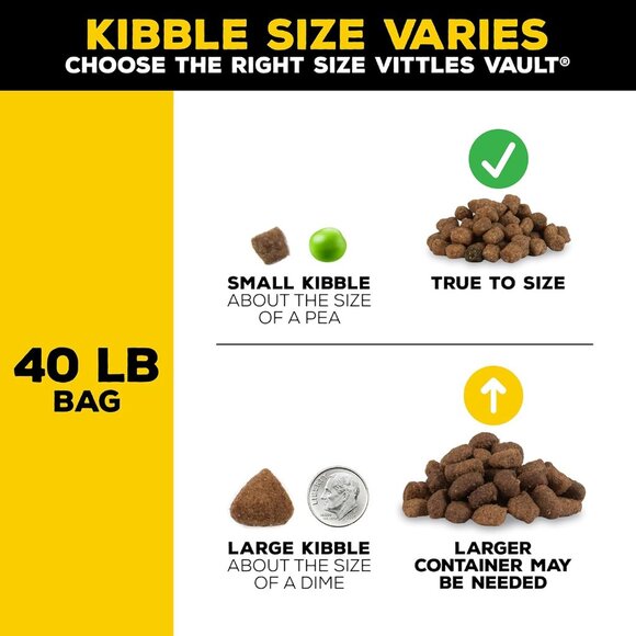 Airtight Vittles Vault Stackable Dog Food Container - Preserve Freshness, 40 lbs - Picture 5 of 8